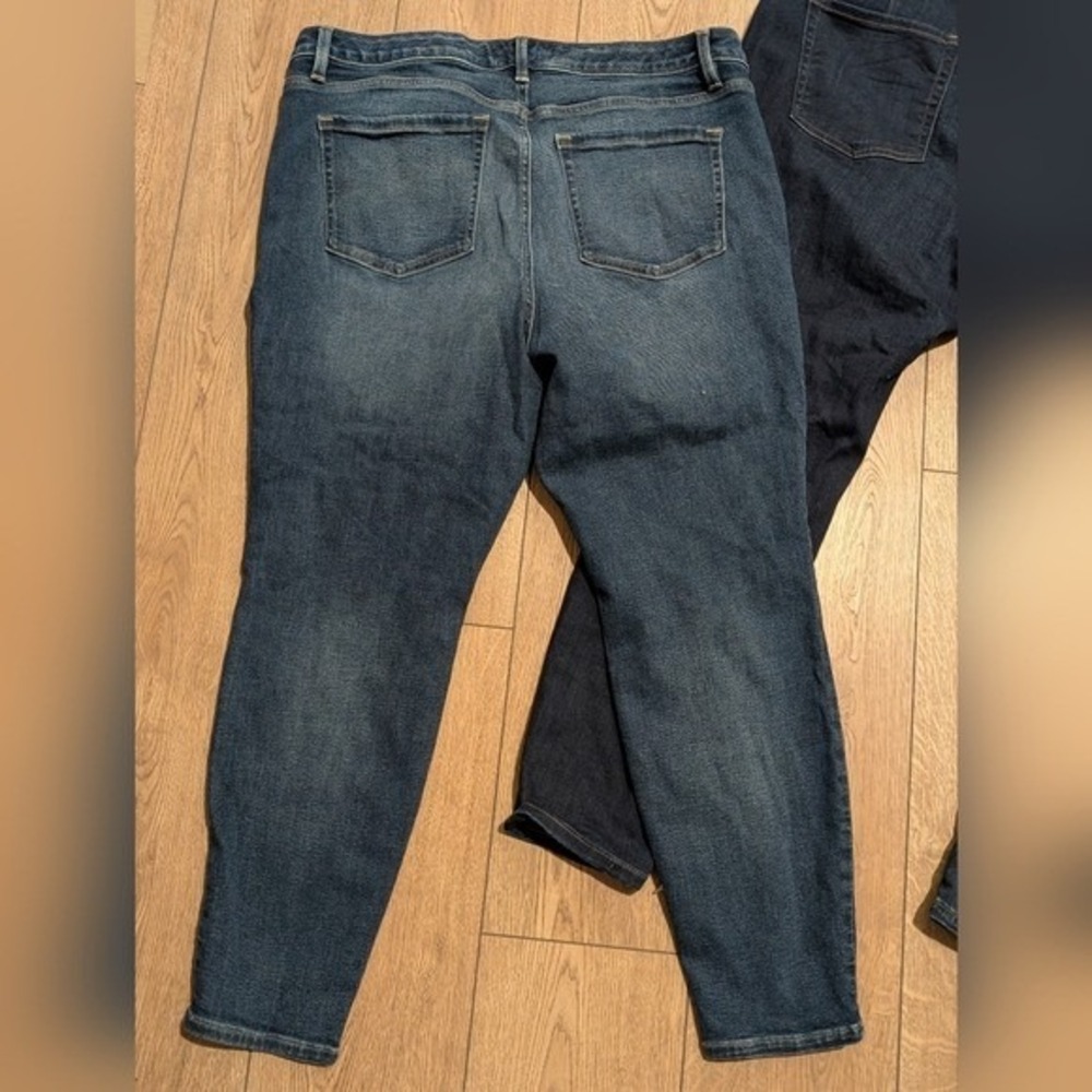 Lane Bryant Jeans Plus 18 2X Dark Wash Skinny Stretch Denim Bundle Lot 3 Pairs - Picture 7 of 9